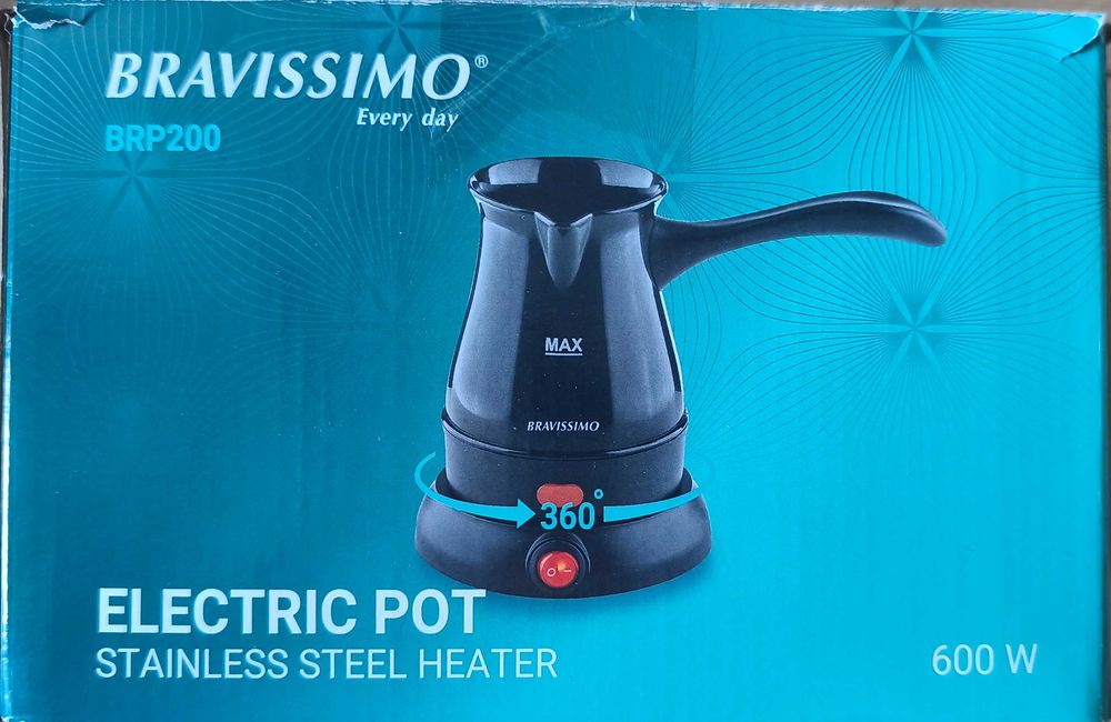 Електрическо джезве 400мл Bravissimo