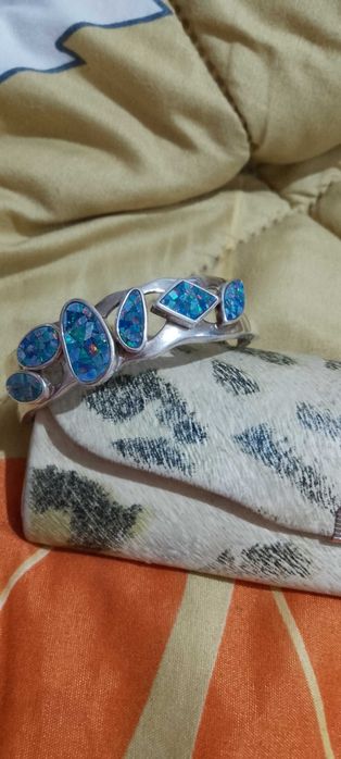 Масивна сребърна гривна