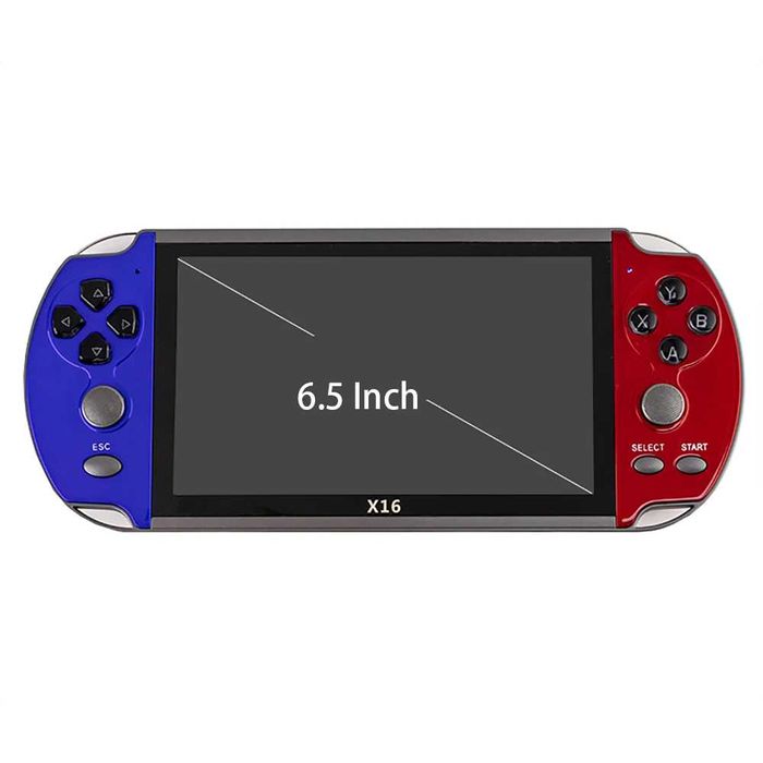 PSP X16 6.5" Игрова тв конзола с 30000+ игри Nintendo Sega ps4 2025г