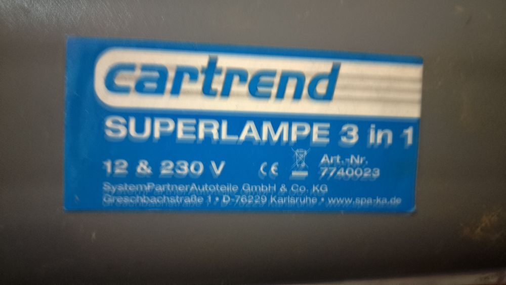 Lanternă profesională Halogen Neon Made in Germany