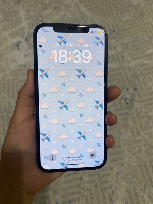 Айфон 12 64гб экран ауыспаған Face id жасайды обмен болады айфонға тол