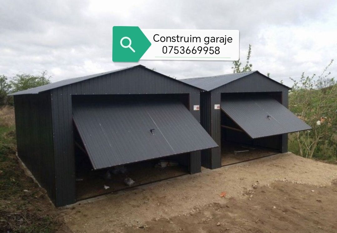 Vând garaje pe structura metalica