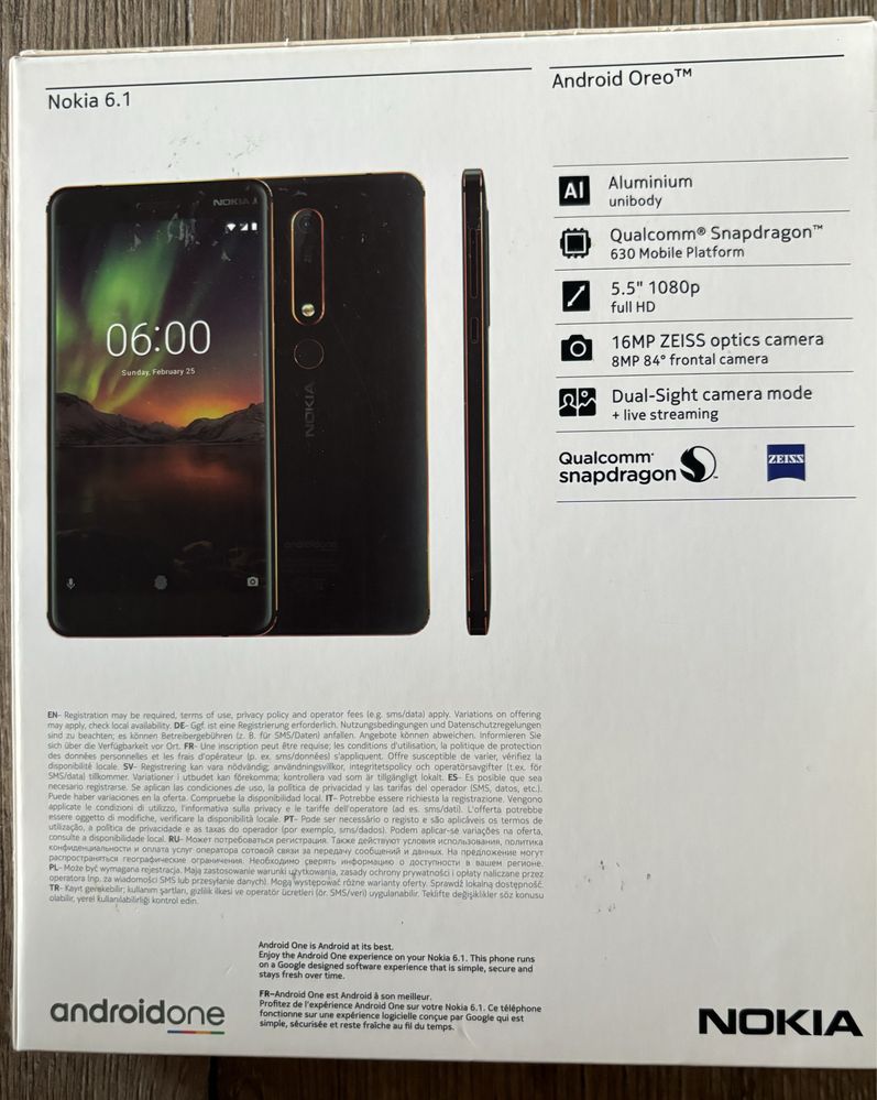 Смартфон Nokia 6.1, Dual SIM, 32GB, Black