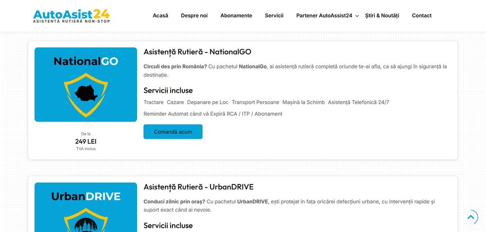 Startup complet funcțional în Asistență Rutieră cu acoperire Europeana