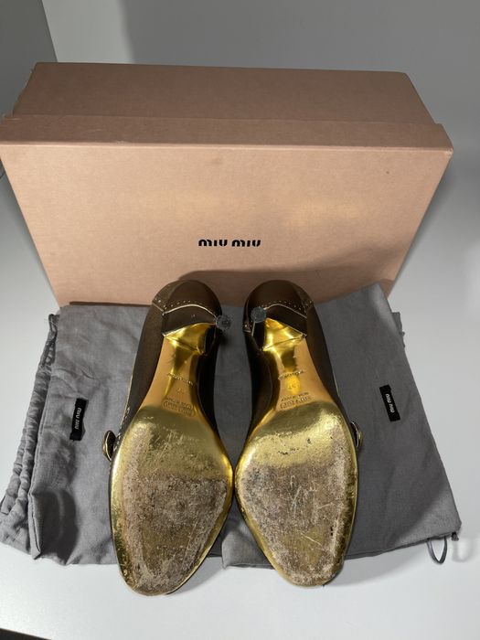Miu Miu pantofi aramii cu toc marimea 37