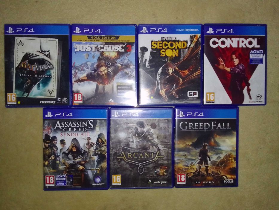 Batman/Second son/Just Cause/AC Syndicate/Control/Arcania/Greedfall