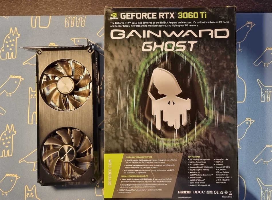 Gainward GeForce RTX 3060 Ti Ghost - 900 lei