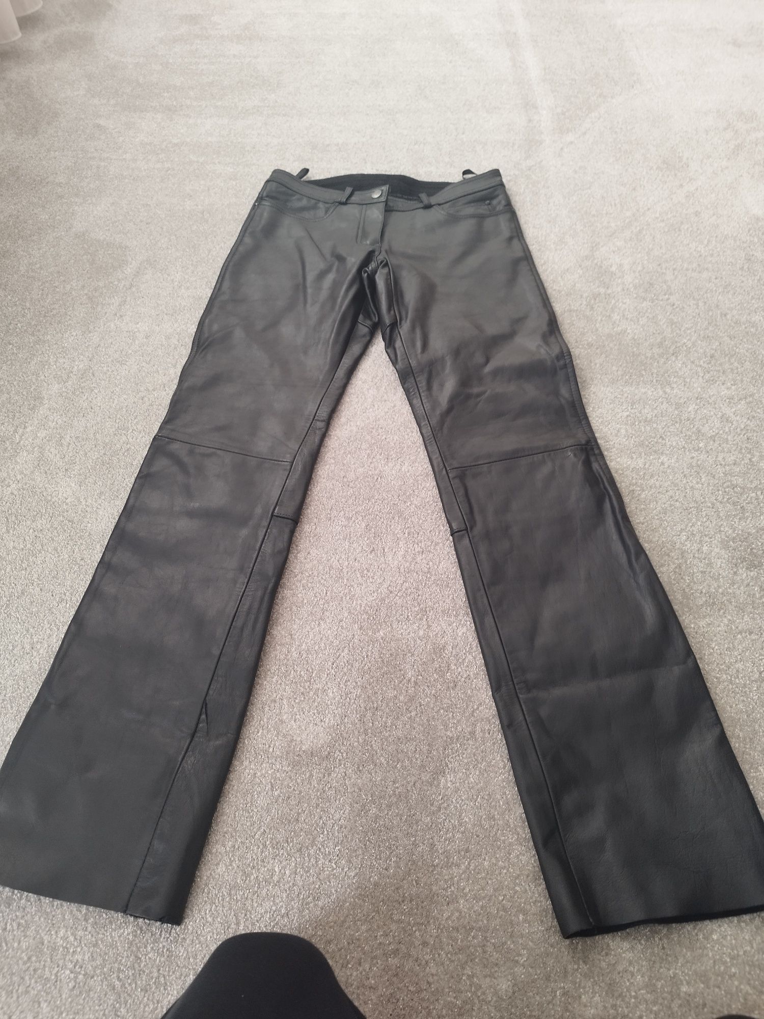 Pantaloni moto piele naturala