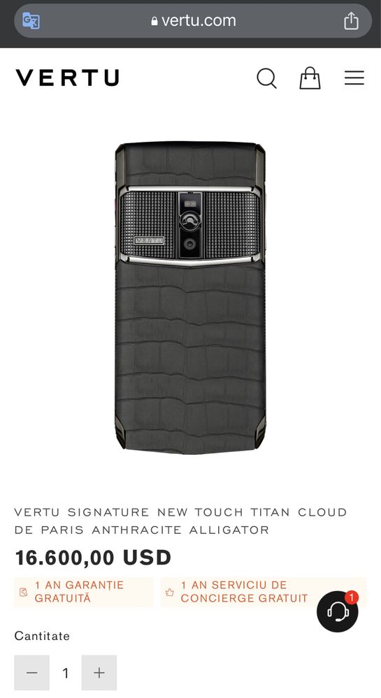 Vertu Signature S Touch Crocodile