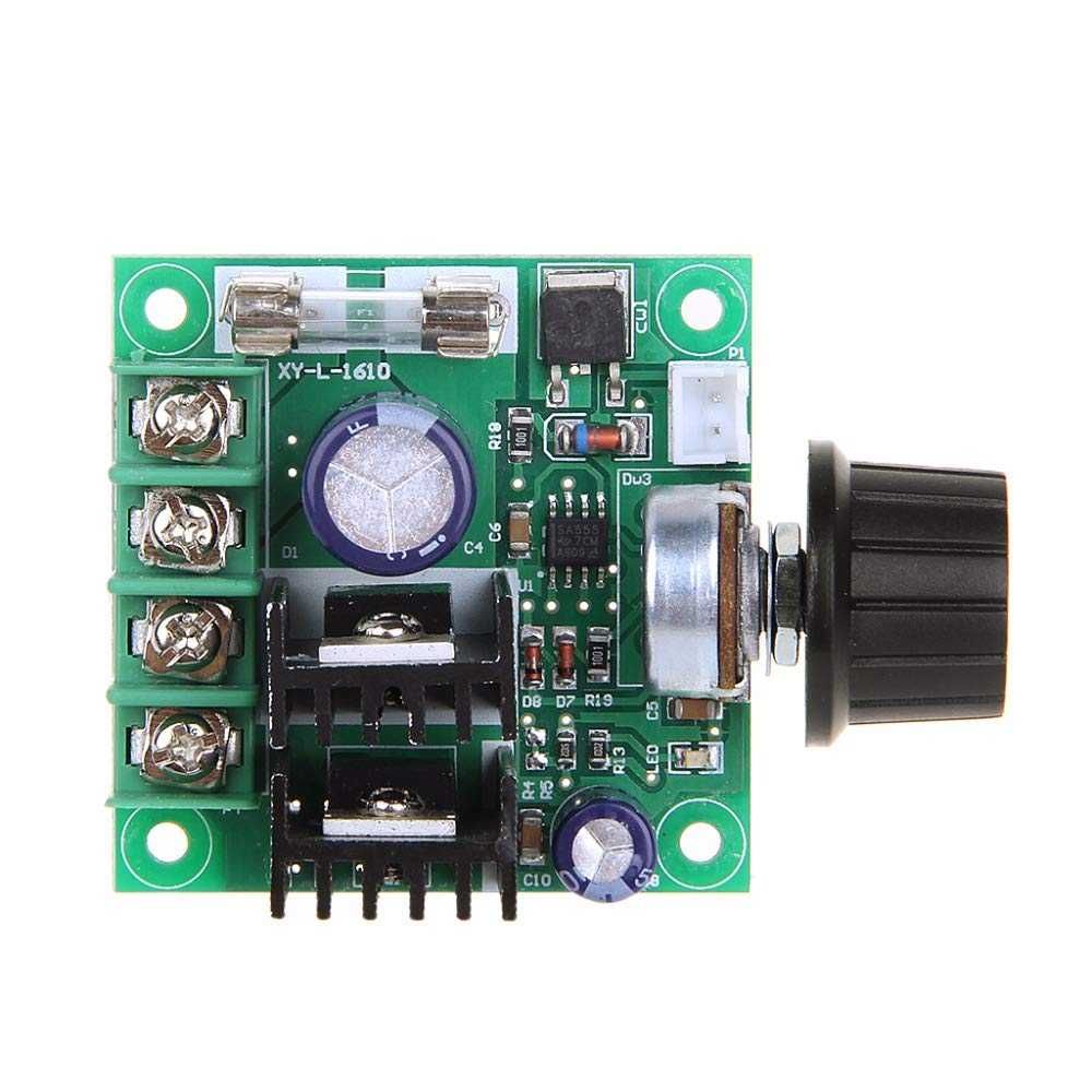 Димер 10A DC 12V-40V PWM фазов регулатор с предпазител.