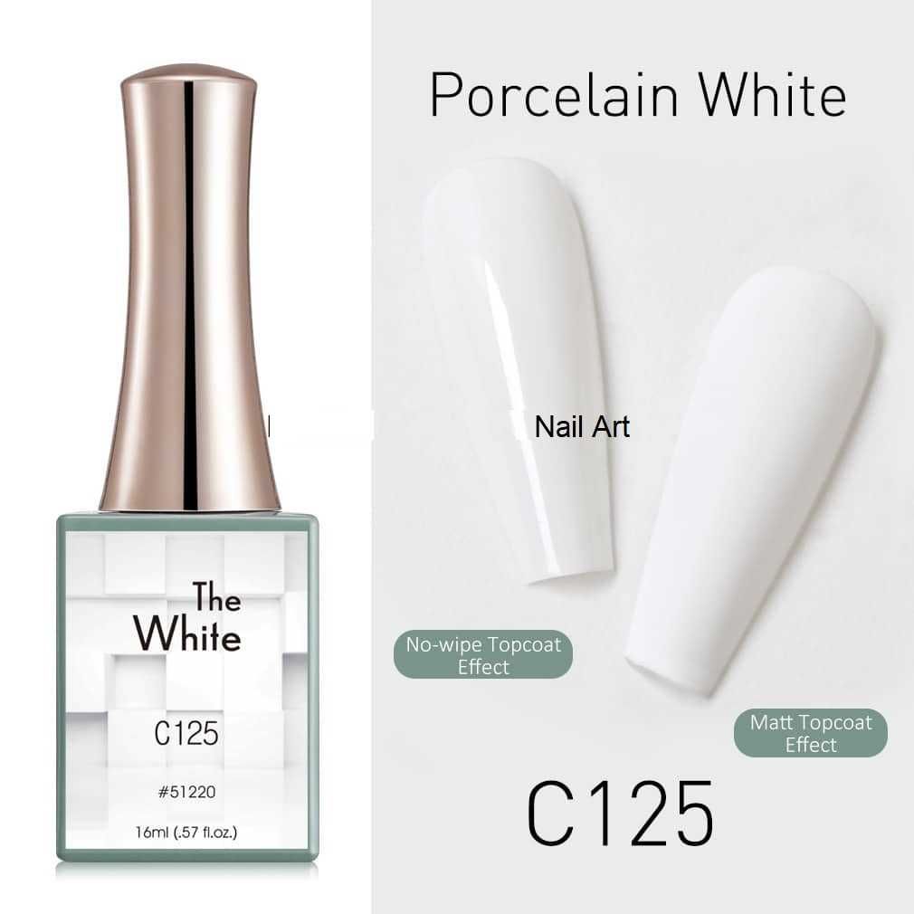 Canni Гел лак бяла серия -  White  – 16 ml