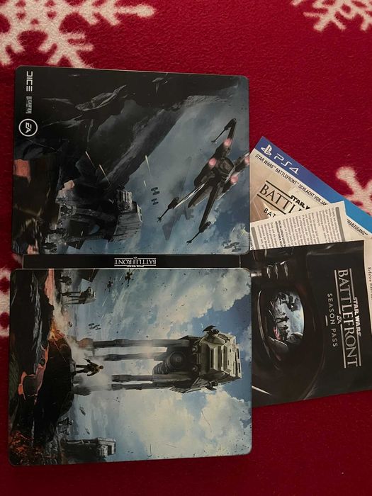 2 x jocuri ps4 steelbook star wars battlefront & the last of us part 2