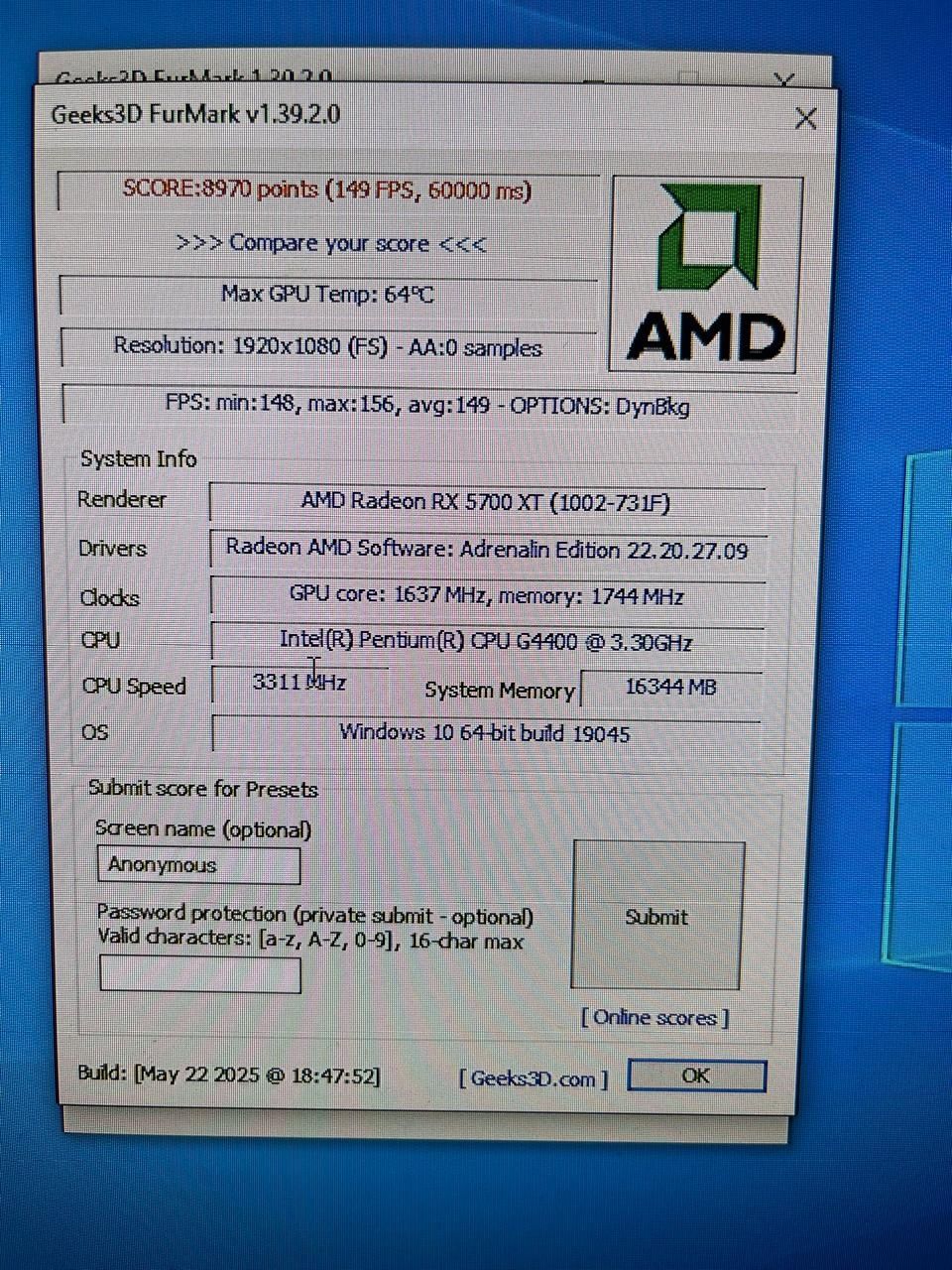 Видеокарта AMD  Radeon RX 5700 xt