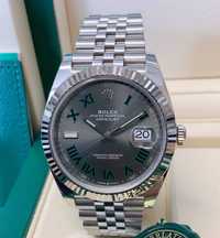 Rolex Datejust 41 mm/AUTOMATIC/ Luxury "Wimbledon" silver edition