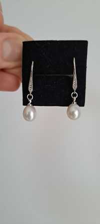 Cercei argint cu perle naturale