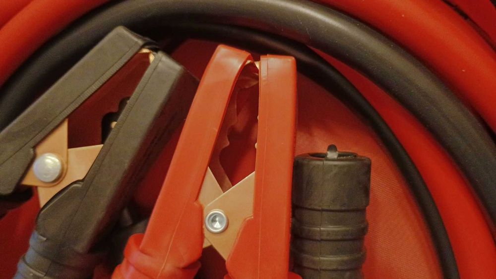 Висок клас тежки МЕДНИ АВТО Кабели за стартов ток 2500 A / ЗА КОЛА