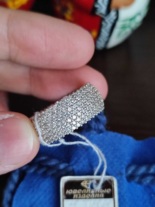Кольцо серебро 925