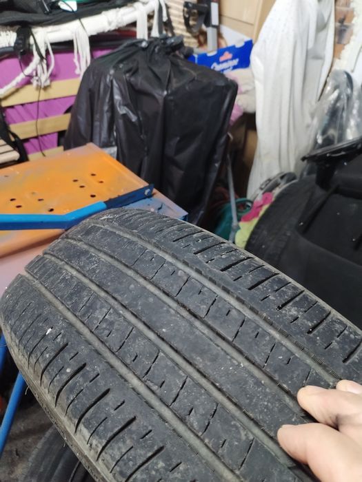 Vand 4 jante otel cu anvelope de vara