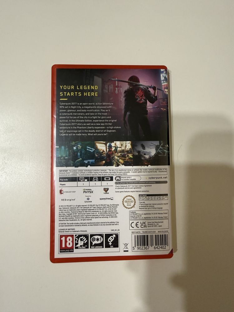 Cyberpunk 2077 nintendo switch 2