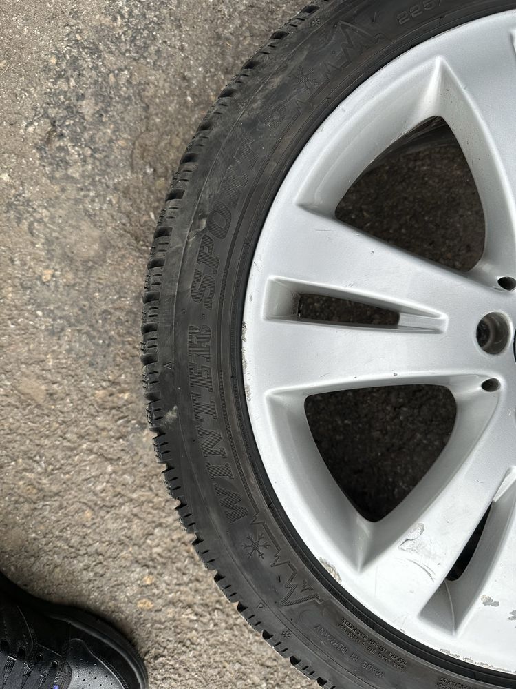4 бр. Джанти  за Мерцедес с Гуми DUNLOP 225/45R17 91H WINTER SPORT 5