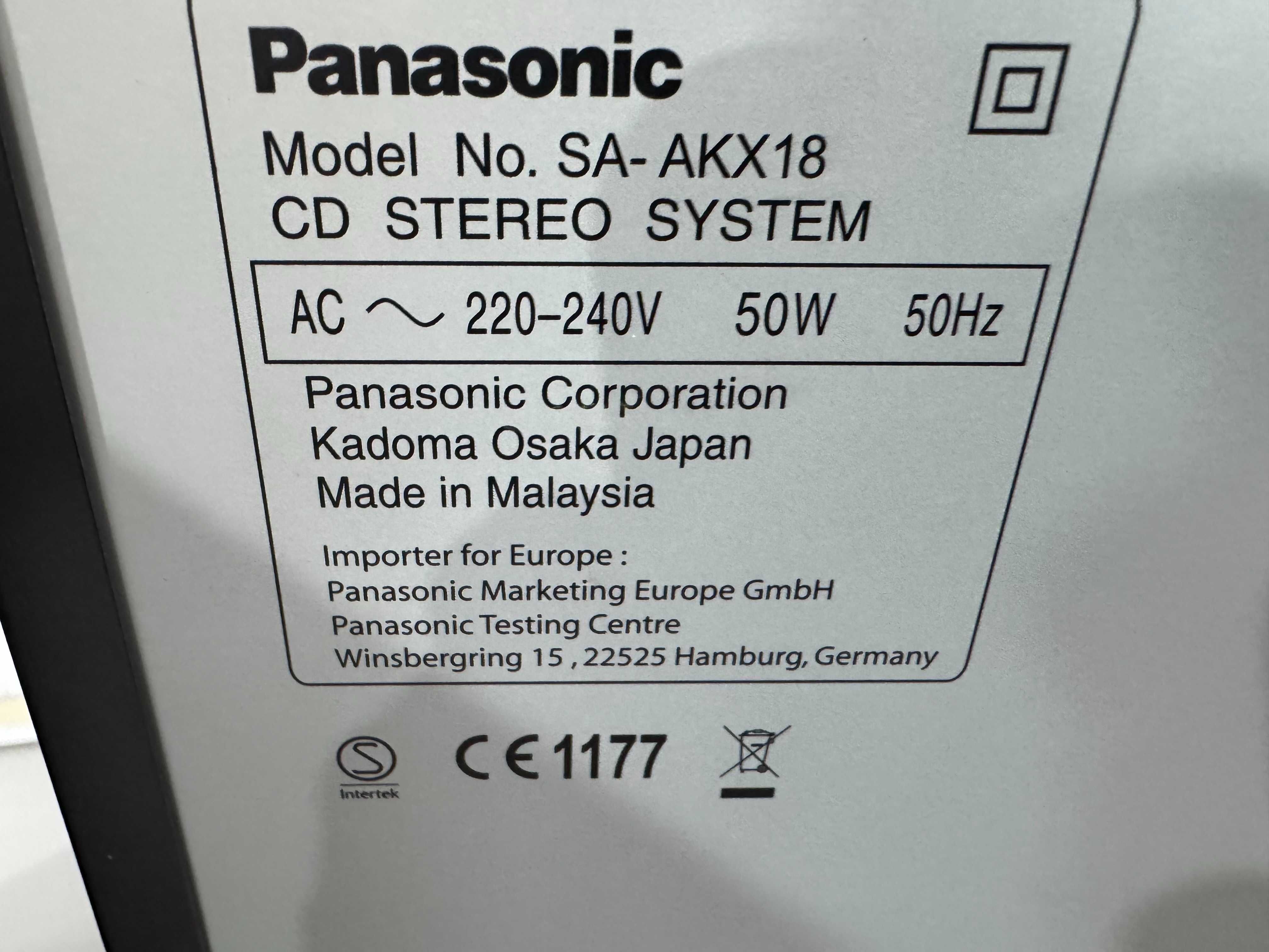 Уредба - Panasonic SA-AKX18