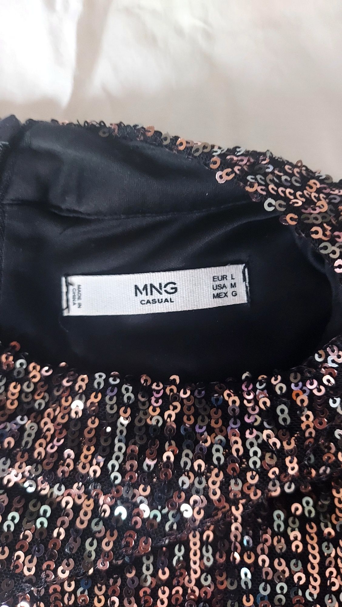 Bluza cu paiete Mango