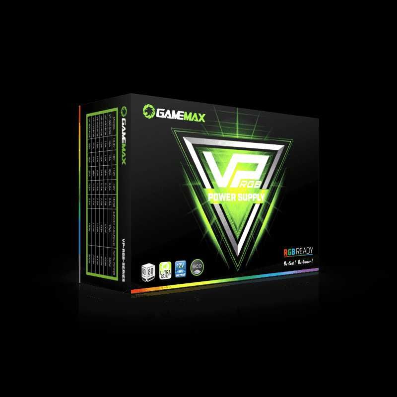 [НОВЫЙ] Блок питания GameMax VP-600-RGB, 600W 80+ Bronze RGB LED