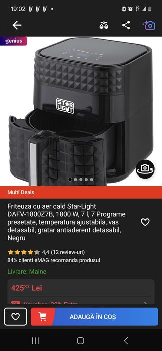 Airfryer folosit putin