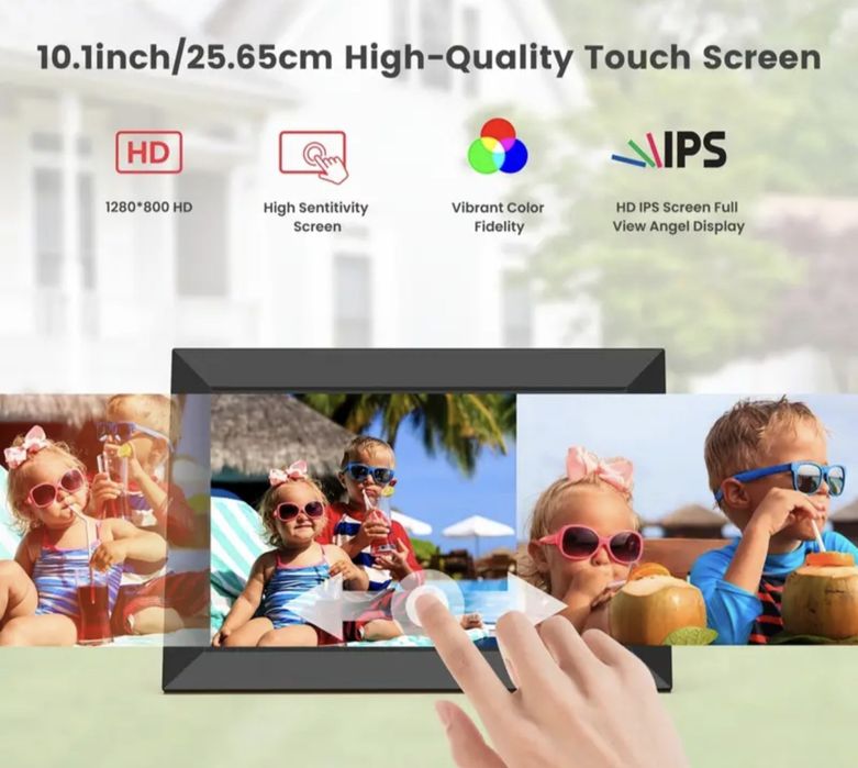 Frameo 10.1" Smart Цифрова рамка за снимки дигитална фоторамка HD 32GB
