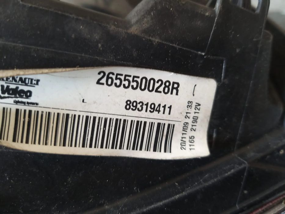 Stop tripla lampa stanga haion renault megane 3 265550028r 89319411