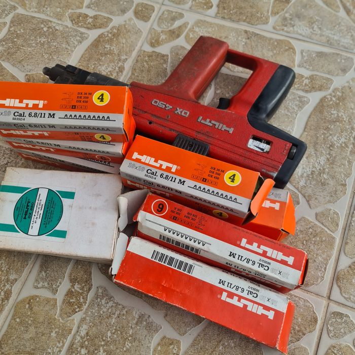 Hilti DX450, pistol cuie beton și fier