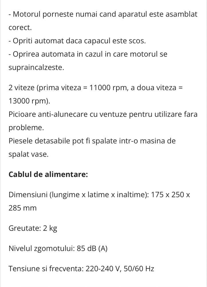 Storcator de Fructe Sencor SJE741SS