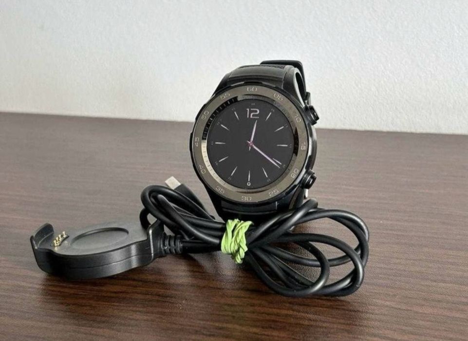 Huawei Watch W2, Bluetooth, Carbon Black Strap; Impecabil