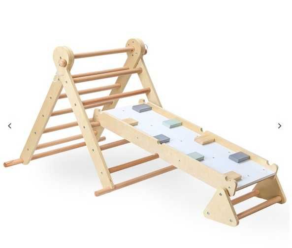 Loc de joacă din lemn pentru casă - Mamabrum