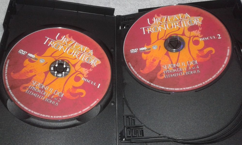 Urzeala Tronurilor - Game of Thrones Sezoanele 1 - 40 DVD sub. romana