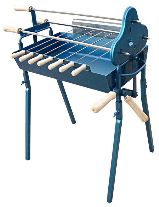 Барбекю скара с моторче малка за планината и морето