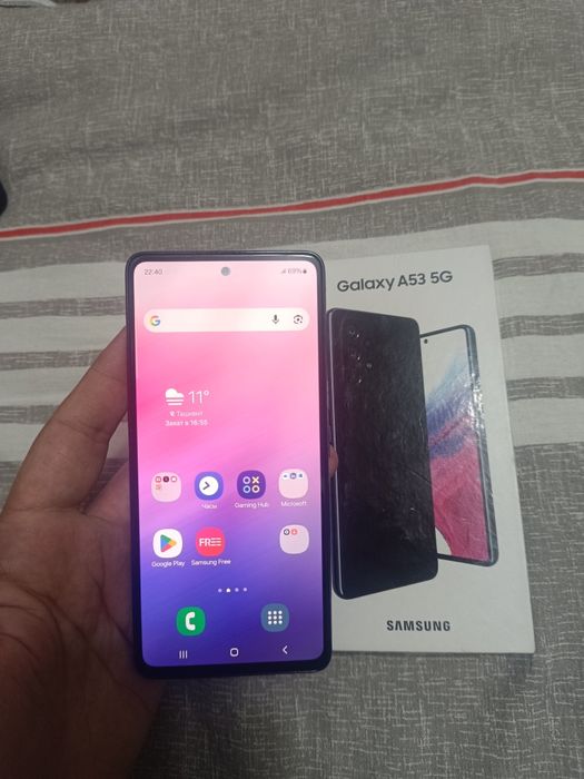 Samsung Galaxy A53 5G Black 6+6/128GB Igravoy Karobka Holati Ideal Zor