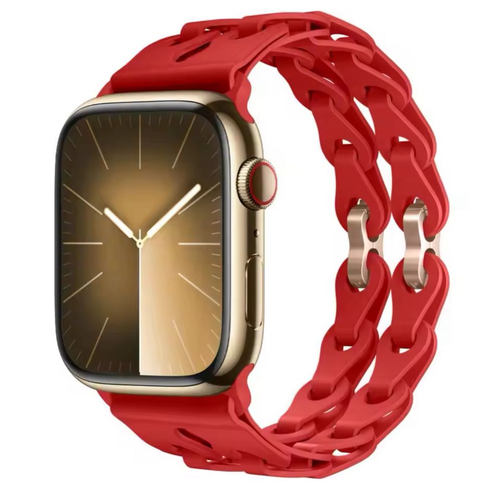 Curea Bratara Silicon Double Ceas Apple Iphone Husa Folie