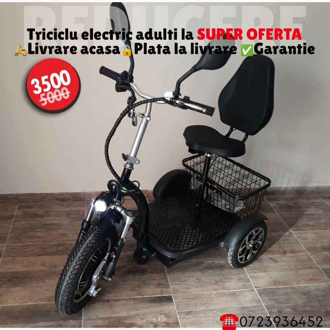 -30% Tricicleta electrica varstnici/ adulti FULL garantie, nou livrare