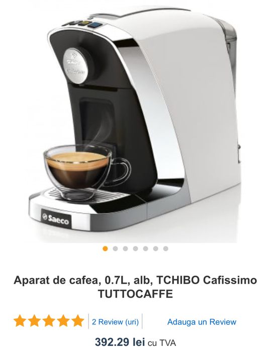 Aparat Cafea cu Capsule Espressor Tchibo Caffissimo Saeco