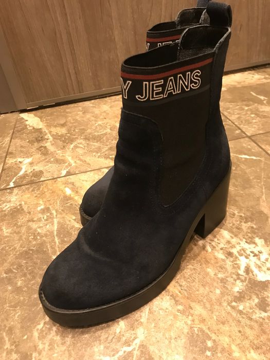 Велурени боти Tommy Jeans/ Tommy Hilfiger