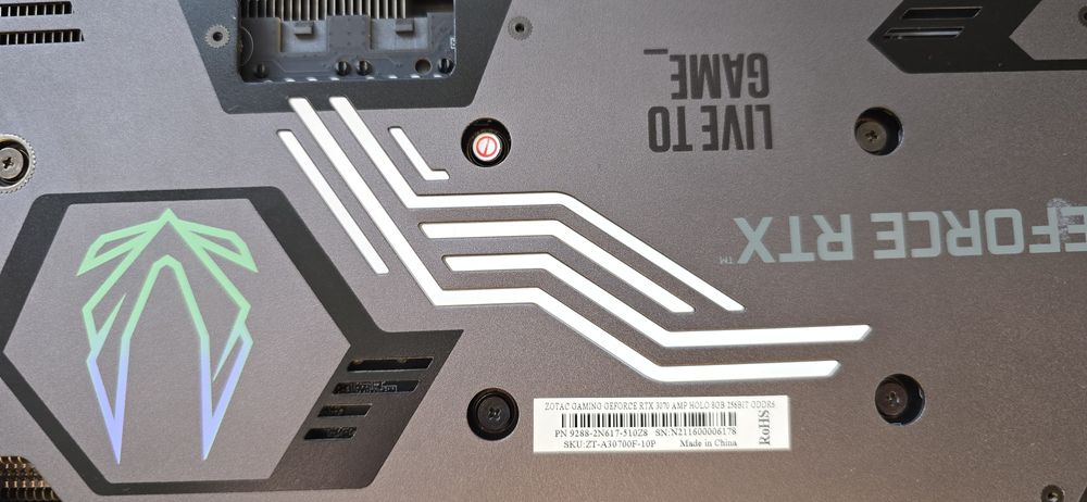 Placa video Nvidia Zotac Rtx 3070 AMP HALO 8GB 256bit DDr6 Gaming