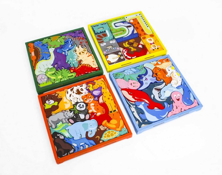 3D 4 модела пъзели за поместване в рамка | Намаления и хитови цени!