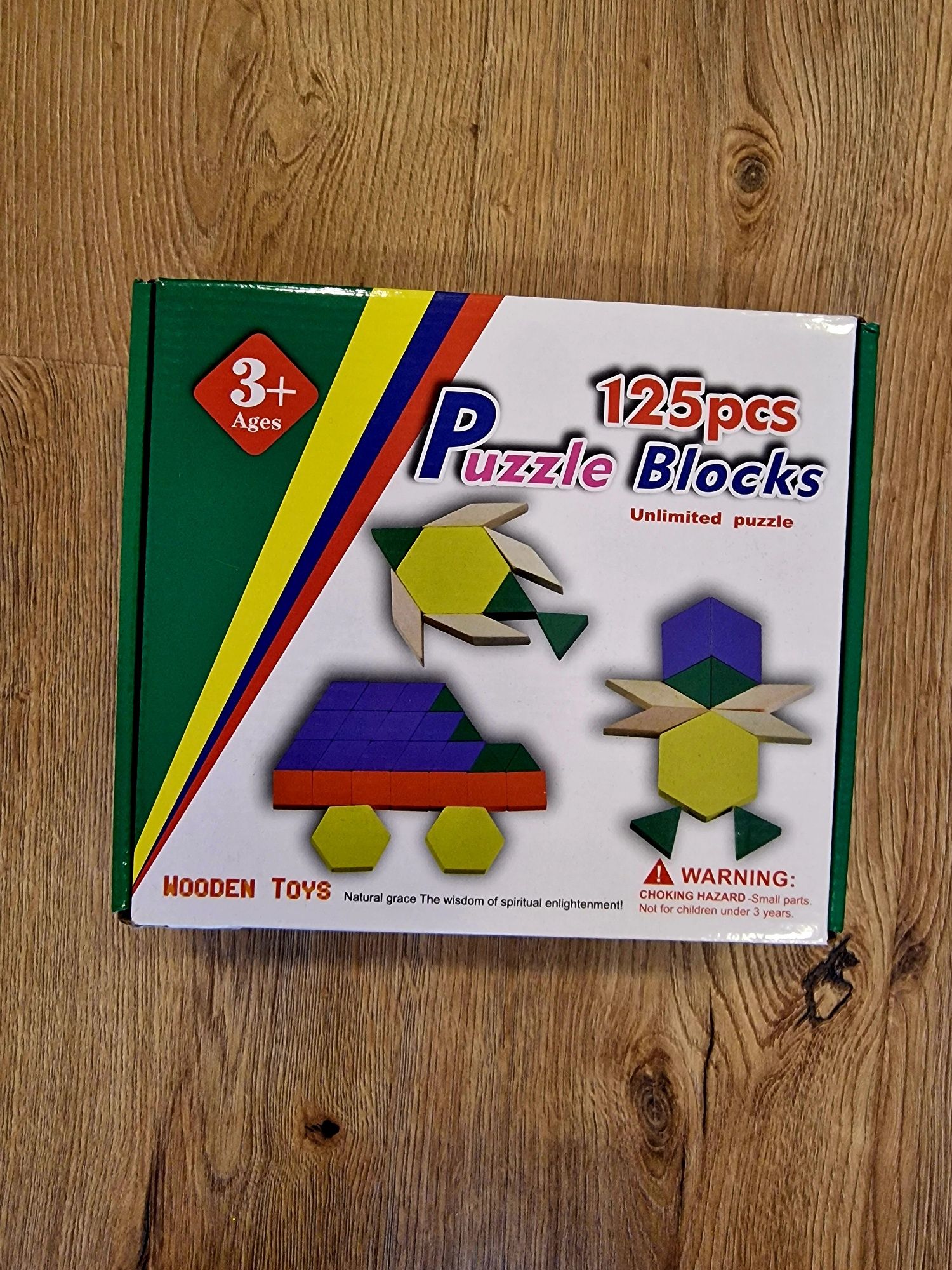 Puzzle blocks lemn