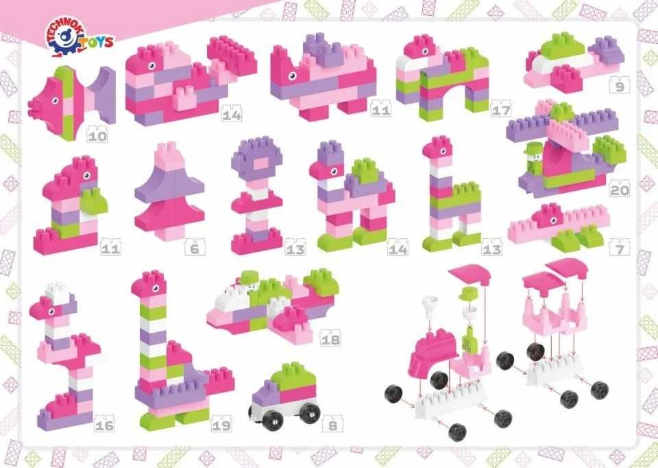 Set cuburi de constructie,  90 de piese