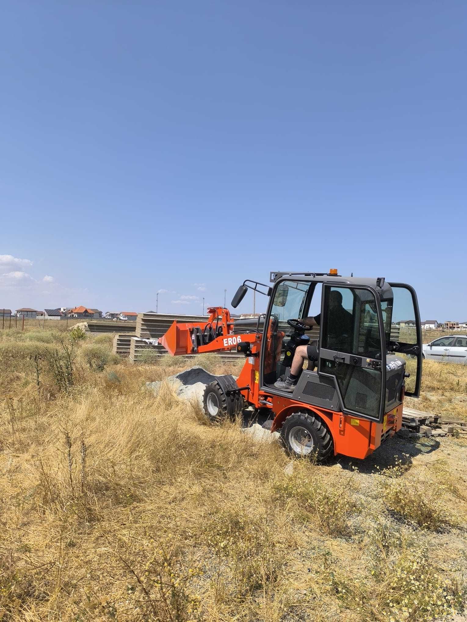 Inchiriez miniexcavator incarcator foreza hidraulica