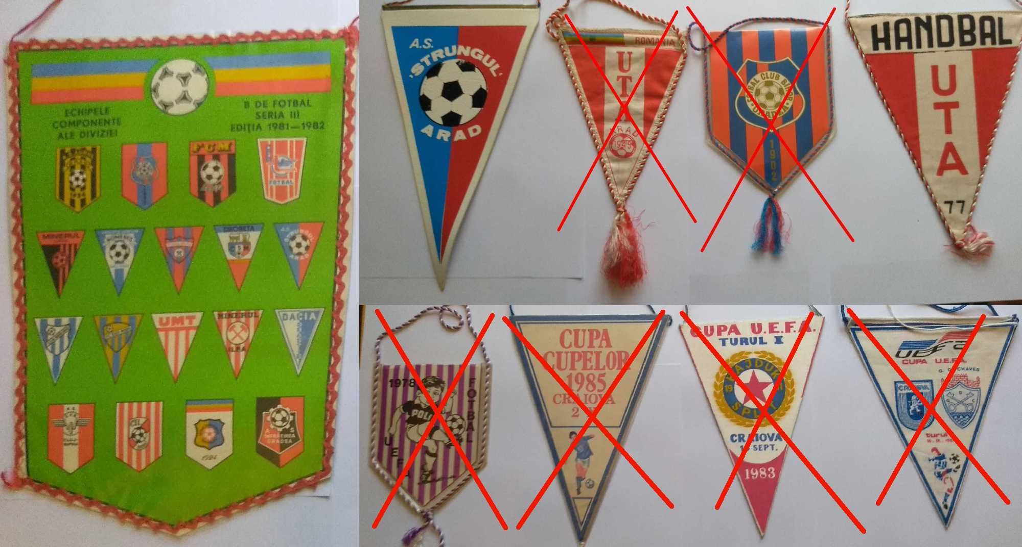 Fanioane Fotbal si diverse vechi din anii 1970-1980