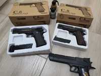 Pistol cu bile full metal, pistol Airsoft Cal. 6mm+ bile cadou 500buc