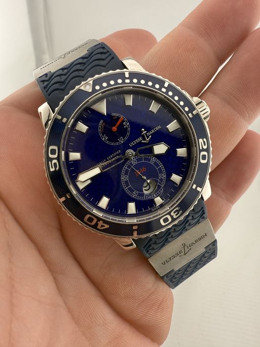Ulysse Nardin Marine Diver Aur Alb 18k Editie Limitata