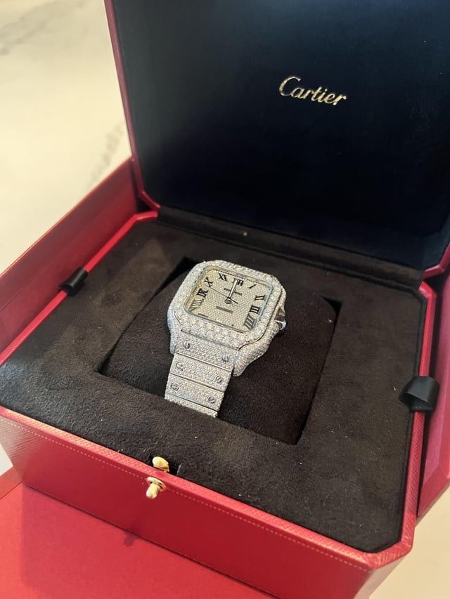 Cartier Santos ICED OUT